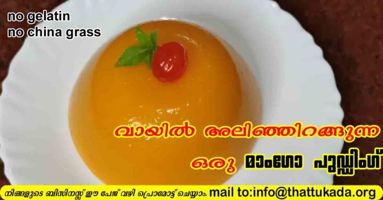 Simple mango pudding