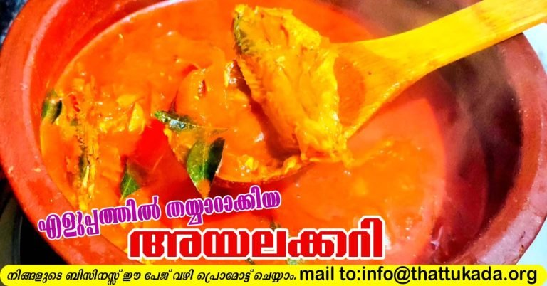 Easy Fish Curry( ayalakkari)