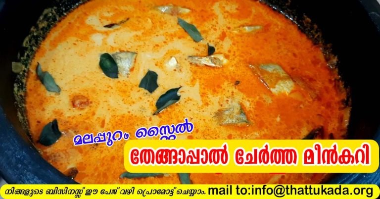 Fish curry with coconut milk