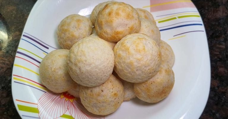 Rice flour appam for breakfast