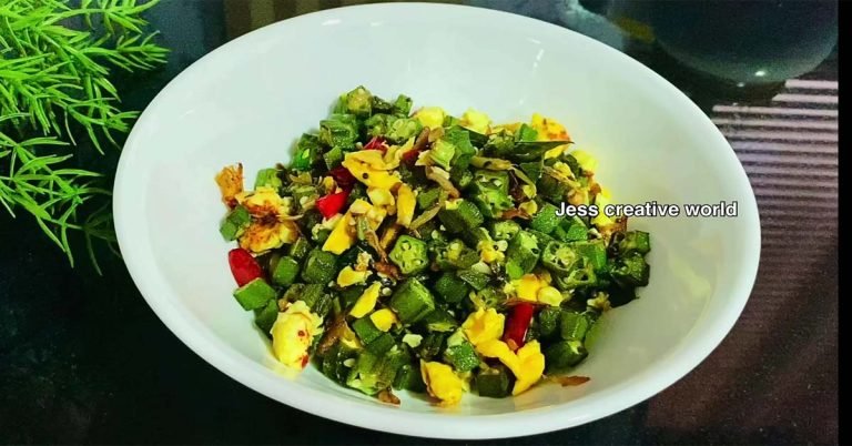 Ladies Finger, egg recipe