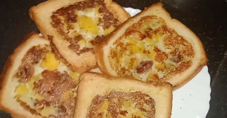 Bread banana Snack