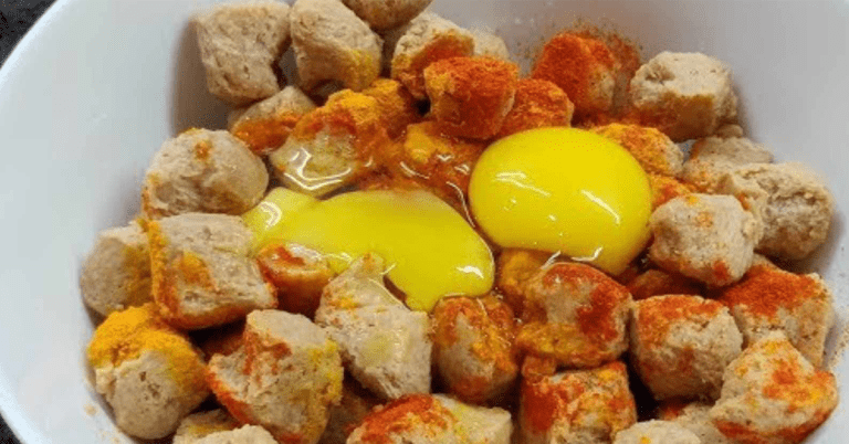 Soya chunks, egg fry