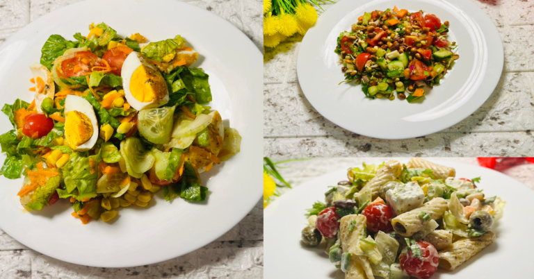 3 healthy salad