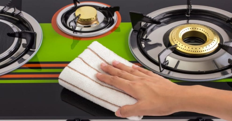 Gas stove cleaning