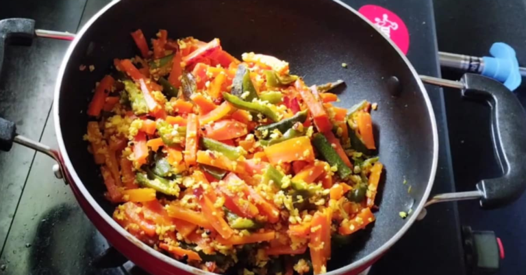 Carrot ladies finger stir fry