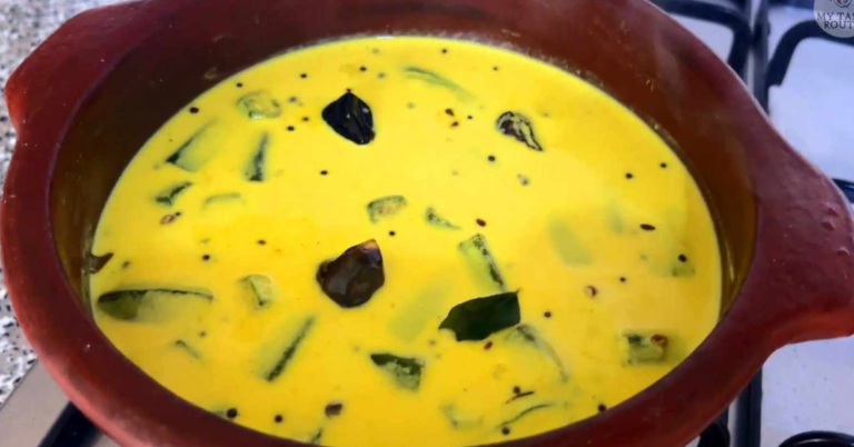 Ladies finger curd curry